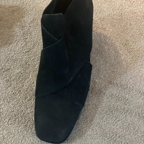 New Eileen Fisher Leather Zip Block Heel Bootie 7.5 - Picture 6 of 10